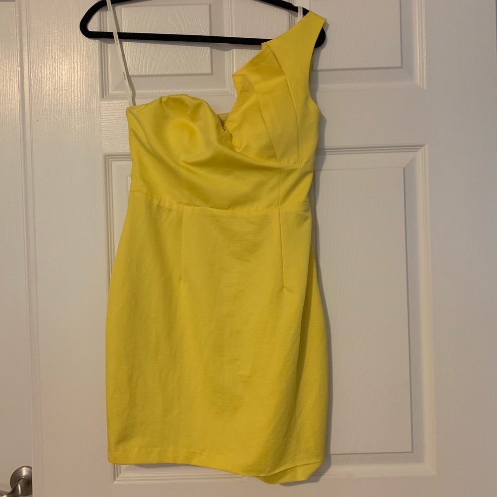 Blue Juice Yellow Short Dress